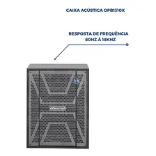Gabinete Som Caixa Acústica Oneal Bivolt Opb1310x 120w Rms Cor Preto 110V/220V Foto mini  3
