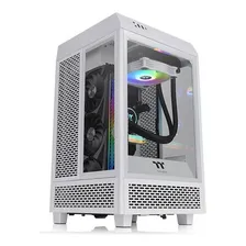 Gabinete Tt The Tower 100 Mini Snow Branco Vidro Temperado Foto  mini 1