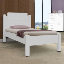 Gabrielli M贸veis 258201 cama de solteiro paris 100% mdf Branco Foto mini 2
