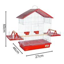 Gaiola Calopsita Teto Plastico - Vermelho Foto  mini 1