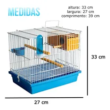 Gaiola Criadeira Periquito Aramado Branco E Acess贸rios Jel Foto mini 2