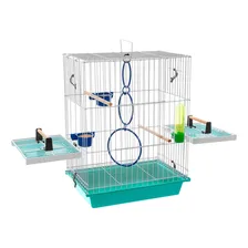 Gaiola para calopsita DTP DistribuiPet Gaiola Calopsita Mansa cor azul-turquesa Foto mini 1
