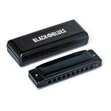 Gaita De Boca Harmônica Black Blues Dó 6020c Hering E Estojo Foto  mini 1