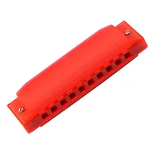 Gaita Diat么nica Dolphin Pocket Blues 20 Vozes Afina莽茫o Em D贸 Cor Vermelho Foto mini 1