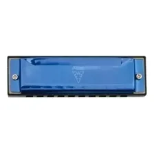 Gaita Phx 10 Vozes Harmonica Azul Afinação Dó C Le1020 Foto mini 1