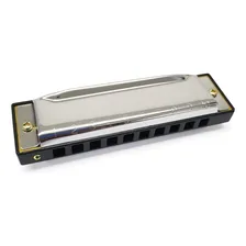 Gaita Phx 10 Vozes Harmonica Azul Afinação Dó C Le1020 Foto mini 2