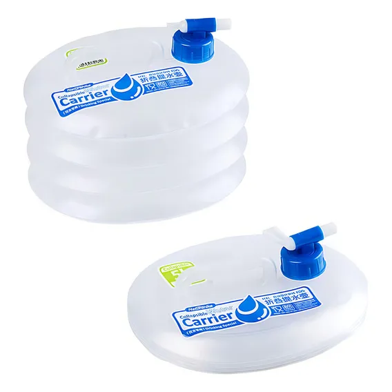 Galão Dobrável Naturehike 10 Litros Cantil Para Camping Cor Branco Foto 1