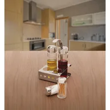 Galheteiro Inox 5 Peças Parma - 150  - Aço Inox Brinox Foto mini  2
