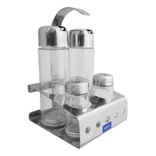 Galheteiro Inox 5 Peças Parma - 150 - Aço Inox Brinox Foto mini 2