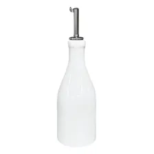 Galheteiro Porcelana Branca Premium Azeite Vinagre 350ml Foto  mini 1