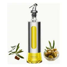 Galheteiro Porta Azeite Vinagre Oleo Dosador Em Inox Vidro Foto mini 1