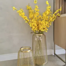 Galho Chuva De Ouro Grande Flor Artificial 94cm Decoração Foto mini  3