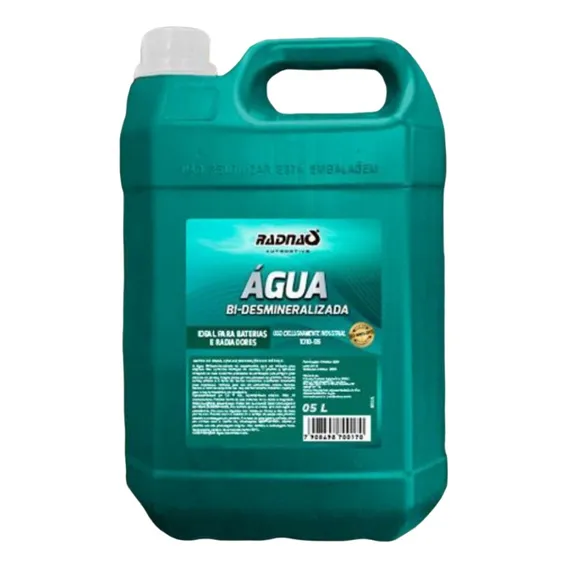 Galão Agua Bi Desmineralizada Radnaq 5 Litros Arrefecimento Foto 1