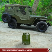 Galão Tanque Gasolina Combustível Em Aço 5 Litros Militar Foto mini 2