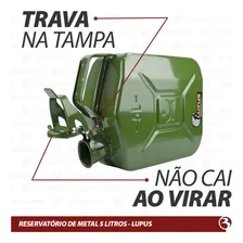 Galão Tanque Gasolina Combustível Em Aço 5 Litros Militar Foto mini 4