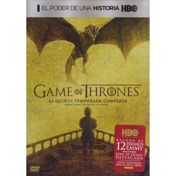 Game Of Thrones Game Of Thrones Temporada 5: Cinco DVDs Foto 1