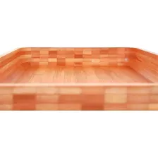 Gamela Bandeja De Madeira Bamboo Retangular 30x45cm Mor Foto mini 4