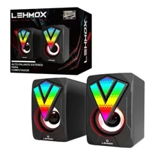 Gamer Caixinha Usb Com Luzes Caixa De Som Pc Foto mini 3