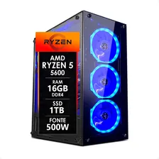 Gamer Pc Ryzen 5 5600 16gb Ssd 1tb 500w Strong Tech Foto mini 1