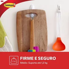 Gancho Adesivo Command Medio Ate 1,3kg 3m 2 Unidades Foto mini 3