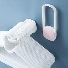 Gancho Adesivo Organiza Porta Cabide De Parede Cabideiro Foto mini 3