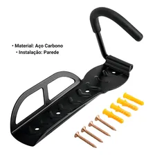 Gancho Bike Resistente Para Pendurar Suporte Parede C/ Apoio Foto mini 4