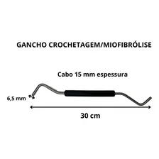 Gancho Crochetagem Miofibrolise Liberação Miofascial Iastm Cor Preto Foto mini 2