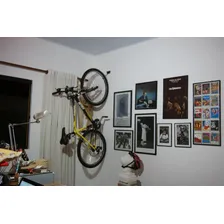 Gancho De Pendurar Bicicleta Parede Vertical Suporte Bike Foto mini 3