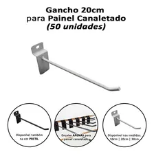 Gancho Expositor 50 unidades 20cm branco Foto mini 1