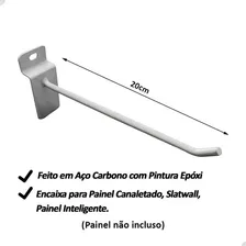 Gancho Expositor 50 unidades 20cm branco Foto mini 2