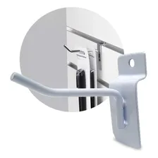 Gancho Expositor Bijuterias Painel Canaletado 10cm 100 Peças Cor Branco Foto mini 2