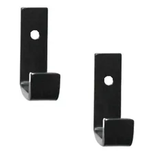 Gancho Multiuso Cabide Porta Toalha Fixação Ventosa Preto Foto mini 1