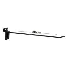 Gancho Para Painel Canaletado 30cm Preto Kit 30 Unidades Foto mini 3
