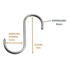 Gancho Para Pendurar Carne Frios Feirantes E Açougue 12pç Foto mini 2