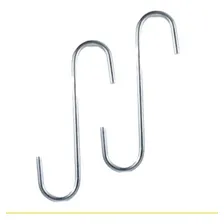 Gancho S Para Açougue Cozinha 21cm Zincado 01 Par Multiuso Foto  mini 1