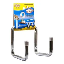 Gancho Suporte Parede Duplo Escada Bicicleta Com Parafusos Foto mini  3