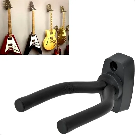 Gancho Suporte Parede Violão Guitarra Baixo Ukulele Lorben Foto 1