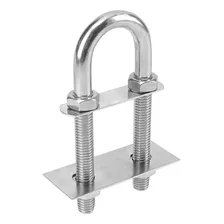 Gancho U-bolt 5x90mm Em Aço Inox Com Parafuso E Placa Foto  mini 1