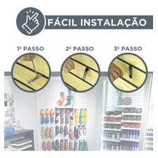 Ganchos Expositores Para Painel Canaletado 25cm 50 Unidades Cor Cinza Foto mini 3