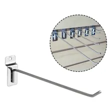 Ganchos Expositores Para Painel Canaletado 25cm 50 Unidades Cor Cinza Foto mini 1