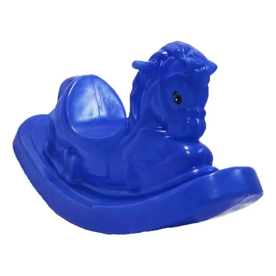 Gangorra Cavalinho Balanço Infantil - Azul 1ÂȘlinha Foto 1