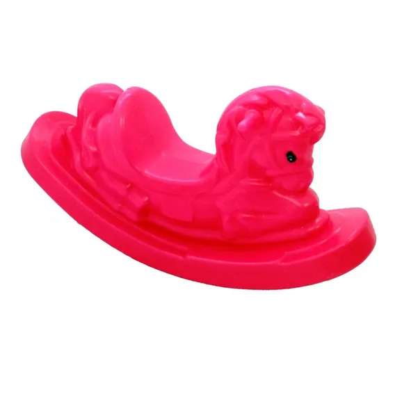 Gangorra Cavalinho Balanço Infantil Linha A - Compre 1 P Vez Cor Rosa Foto 1
