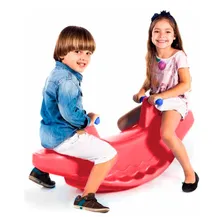 Gangorra Dupla Infantil - Jacaré Vermelho - Bb Bolinhas Foto mini 2
