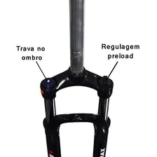 Garfo 29 Suspensão C/ Trava Mecânica - Bikemax Mtb Xc Bike Foto mini 2
