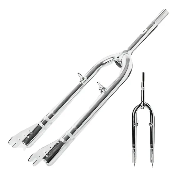 Garfo Bicicleta Aro 26 Standard 21,1mm Dnz Cromado Bike Mtb Foto 1