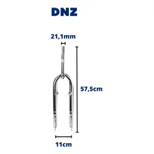 Garfo Bicicleta Aro 26 Standard 21,1mm Dnz Cromado Bike Mtb Foto mini 3