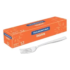Garfo Para Torta Sobremesa Inox Búzios 12 Peças Tramontina Punho Prateado Foto mini 2