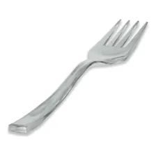 Garfo Sobremesa Premium Prata - 10 Un - Silver Festas Foto  mini 1