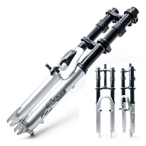 Garfo Suspensão De Bike 26 Standard 21,1mm Zoom Gordo Prata Foto 1