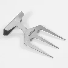 Garfo Tridente Para Churrasco - 1,5mm Inox Polido Foto  mini 1